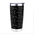 AWST int'l AWST Int’l - 20oz Stainless Steel Tumbler - Lila Vintage Snaffle Bit - Black, STD