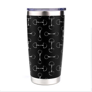 AWST int'l AWST Int’l - 20oz Stainless Steel Tumbler - Lila Vintage Snaffle Bit - Black, STD