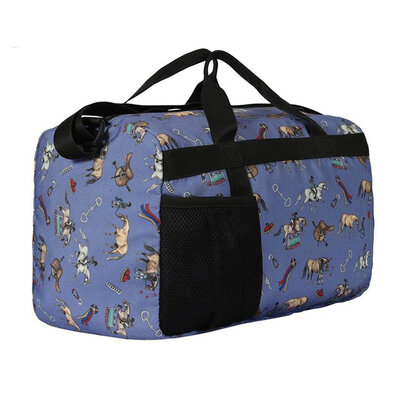 AWST int'l AWST Int’l - “Lila” Hunter Ponies Duffle Bag - Blue