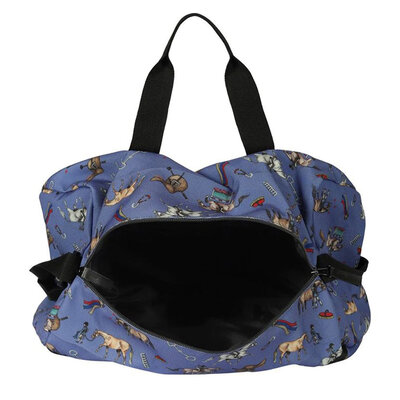 AWST int'l AWST Int’l - “Lila” Hunter Ponies Duffle Bag - Blue