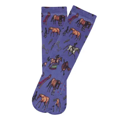 AWST int'l AWST Int’l - Children’s Lila Hunter Ponies Socks - Blue,STD