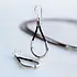Urban Equestrian Urban Equestrian - Calista - Sterling Silver Bosal Horseshoe Earring - Black Leather