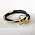 Urban Equestrian Urban Equestrian - Odeza - Wrap Around Horse Bit Bracelet - Gold/Black - Medium