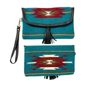El Paso Saddle Blanket El Paso Saddleblanket - Wool Wristlet Purse