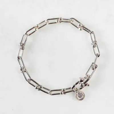 Urban Equestrian Urban Equestiran - Bellamy - Horseshoe Link Equestrian Bracelet - Silver
