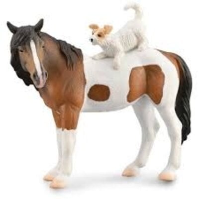 Breyer Breyer Collectibles Skewbald Mare with Terrier