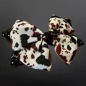 Westrian Westrian - Western Cow Print Bow