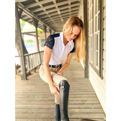 70 Degrees 70° Lace Sleeve Show Shirt