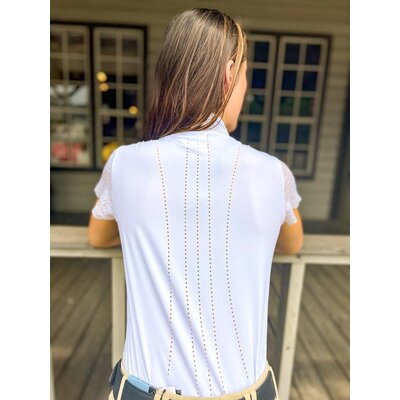 70 Degrees 70° Lace Sleeve Show Shirt