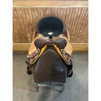 Used Greenville Billy Cook Barrel Saddle 15" Wide