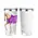 AWST int'l AWST Int’l - 20oz Stainless Steel Tumbler - Lila Palomino Horse - White/Purple, STD