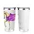AWST int'l AWST Int’l - 20oz Stainless Steel Tumbler - Lila Palomino Horse - White/Purple, STD