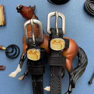 ManeJane D&S - Pancakes Spur Straps - 17"