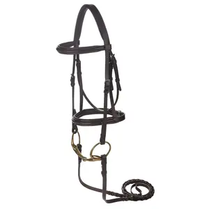 Henri de Rivel Advantage Mono Crown Padded Bridle- Havana/Horse