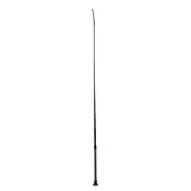 TuffRider Gel Dressage Whip STD- Black/Gun Metal