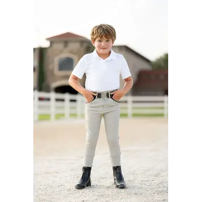 FreeRide Equestrian FreeRide Equestrian - Boys Pro Knee Patch Breeches -