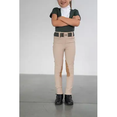 FreeRide Equestrian FreeRide Equestrian - Children’s Beige Lux Knee Patch Jodhpur -