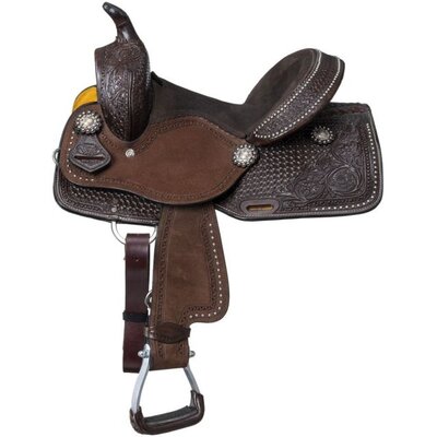Tough 1 - Silver Royal Youth Jackpot Barrel Saddle