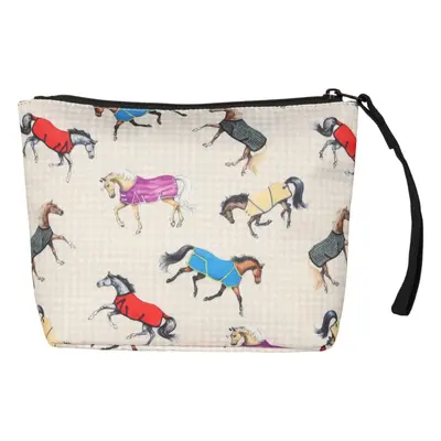 AWST int'l AWST Int’l Horses in Blankets Accessory Bag - Beige STD