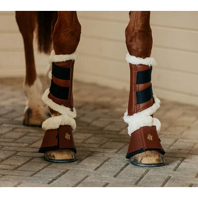 16C Leatherette Brushing Boots