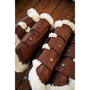 16C Leatherette Brushing Boots