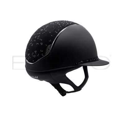 Samshield Samshield 2.0 Miss Shield Shadowmatt Crystal Leaf Top & Front Band, Black Chrome Trim & Blazon