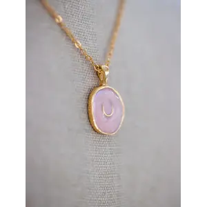 Bridle Up Hope Bridle Up Hope - Pink Horseshoe Pendant
