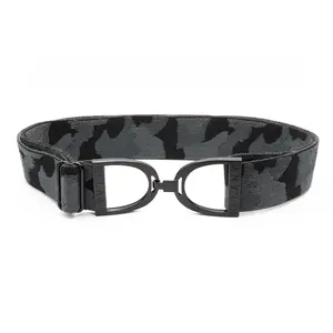 Hutson x Ellany Ellany Black Camo - 1.5” Black Stirrup Elastic Belt