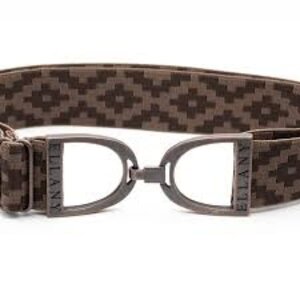 Hutson x Ellany Ellany Chocolate Polo - 1.5” Copper Stirrup Elastic Belt