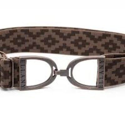 Hutson x Ellany Ellany Chocolate Polo - 1.5” Copper Stirrup Elastic Belt