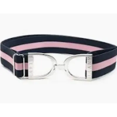 Hutson x Ellany Ellany Blue Duck Memorial - 1.5” Silver Stirrup Elastic Belt