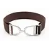 Hutson x Ellany Ellany Chocolate - 1.5" Silver Stirrup Elastic Belt