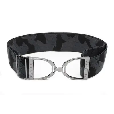 Hutson x Ellany Ellany Black Camo - 2" Gunmetal Stirrup Elastic Belt