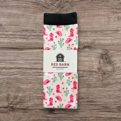 Red Barn Socks Red Barn Socks - Cactus Crush