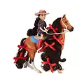 Breyer Breyer - Nora & Boots - Western Rider & Bay Pony
