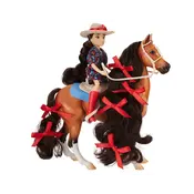 Breyer Breyer - Nora & Boots - Western Rider & Bay Pony
