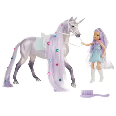 Breyer Breyer - Twila & Moonstone - Fantasy Rider & Unicorn