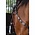 Circle Y Circle Y Sunset Southwestern Beaded Breast Collar Beaded - Black/Red/White