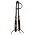 Circle Y Circle Y Beaded Southwest Single Ear Headstall Blk,Rd and White