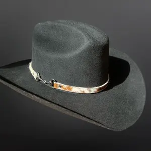 Westrian Westrian Hair On Cowhide Leather Snaffle Bit Hat Band