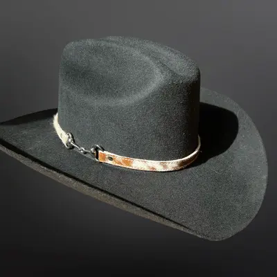 Westrian Westrian Hair On Cowhide Leather Snaffle Bit Hat Band