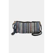 Faire Mary Francis Accessories Day Dreamer Denim Rainbow Leather Handbag