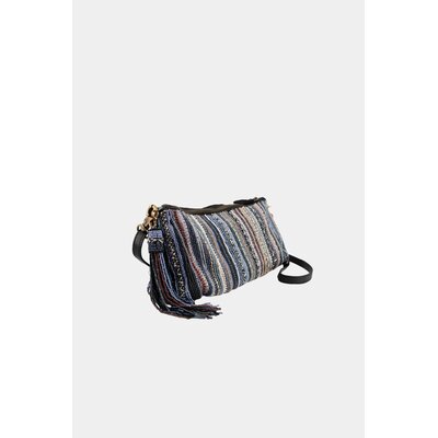 Faire Mary Frances - Day Dreamer Denim Rainbow Leather Handbag