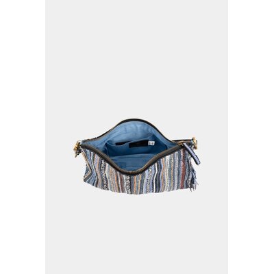 Faire Mary Francis Accessories Day Dreamer Denim Rainbow Leather Handbag