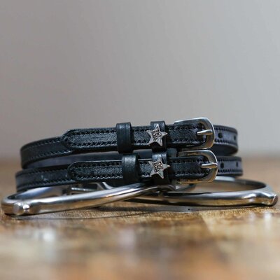 Dreamers & Schemers D&S - The Boss Star Silver Spur Straps - 18"