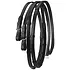 Ovation Ovation - Rubber Line Reins w/ Leather Stops -  Black - 5/8 x 54"