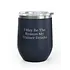 Unsustainable Equestrian Unsustainable Equestrian - Wine Tumbler 12oz - Trainer Drinks - Navy Blue