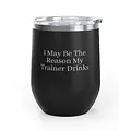 Unsustainable Equestrian Unsustainable Equestrian - Wine Tumbler 12oz - Trainer Drinks - Black