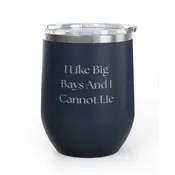 Unsustainable Equestrian Unsustainable Equestrian - Wine Tumbler 12oz - Big Bays - Navy Blue