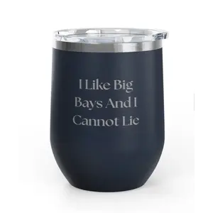 Unsustainable Equestrian Unsustainable Equestrian - Wine Tumbler 12oz - Big Bays - Navy Blue